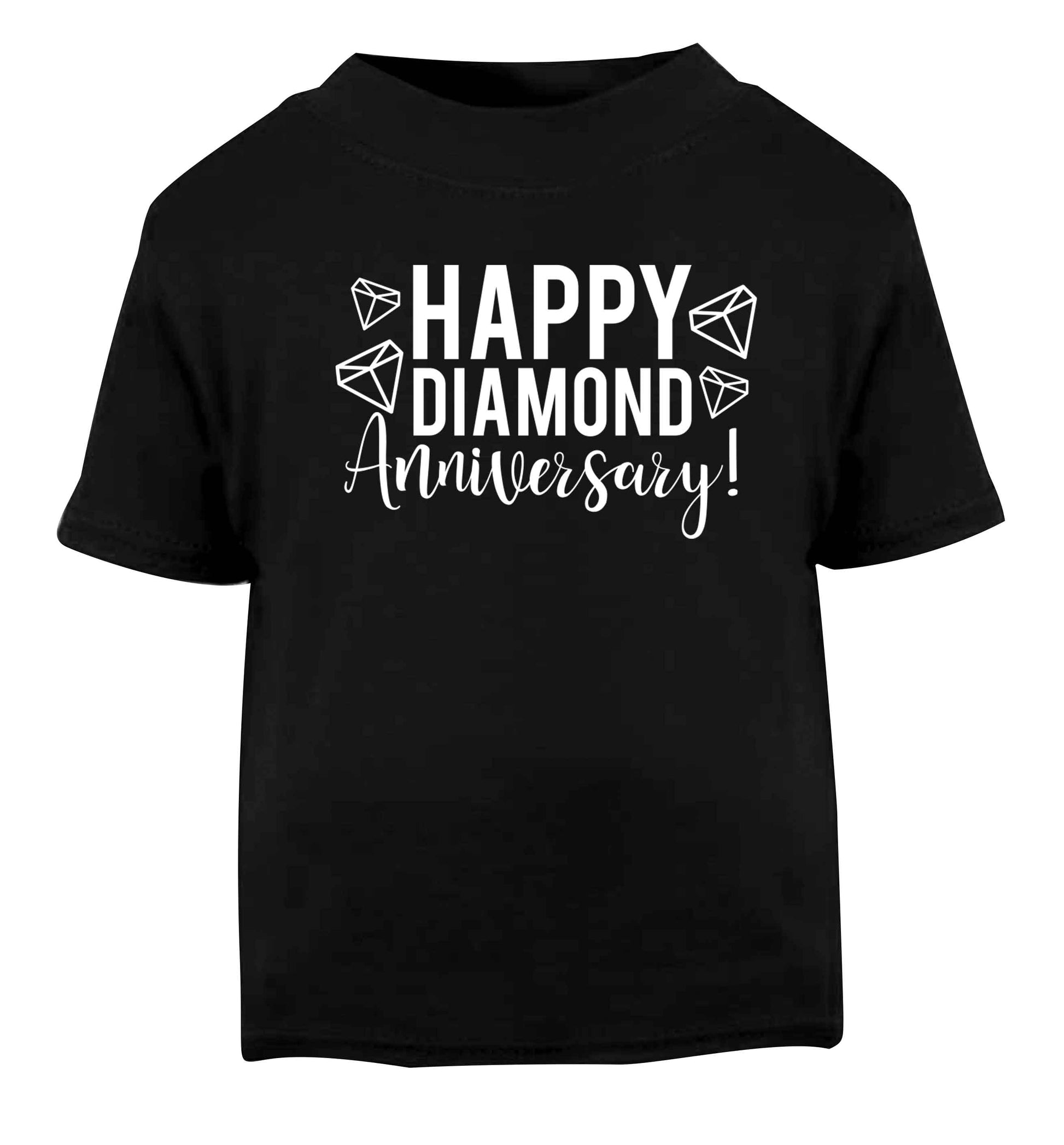 Happy diamond anniversary! Black baby toddler Tshirt 2 years