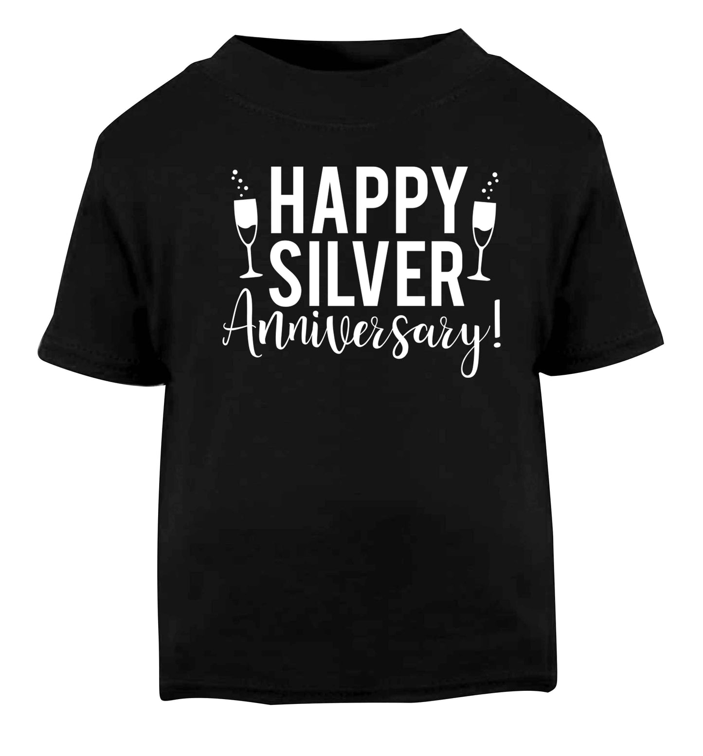 Happy silver anniversary! Black baby toddler Tshirt 2 years