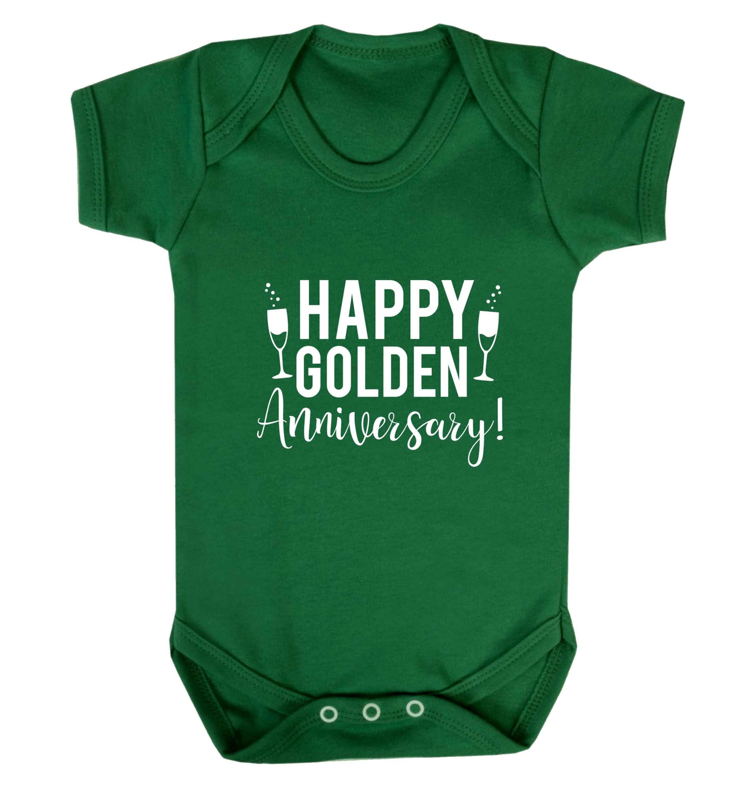 Happy golden anniversary! baby vest green 18-24 months