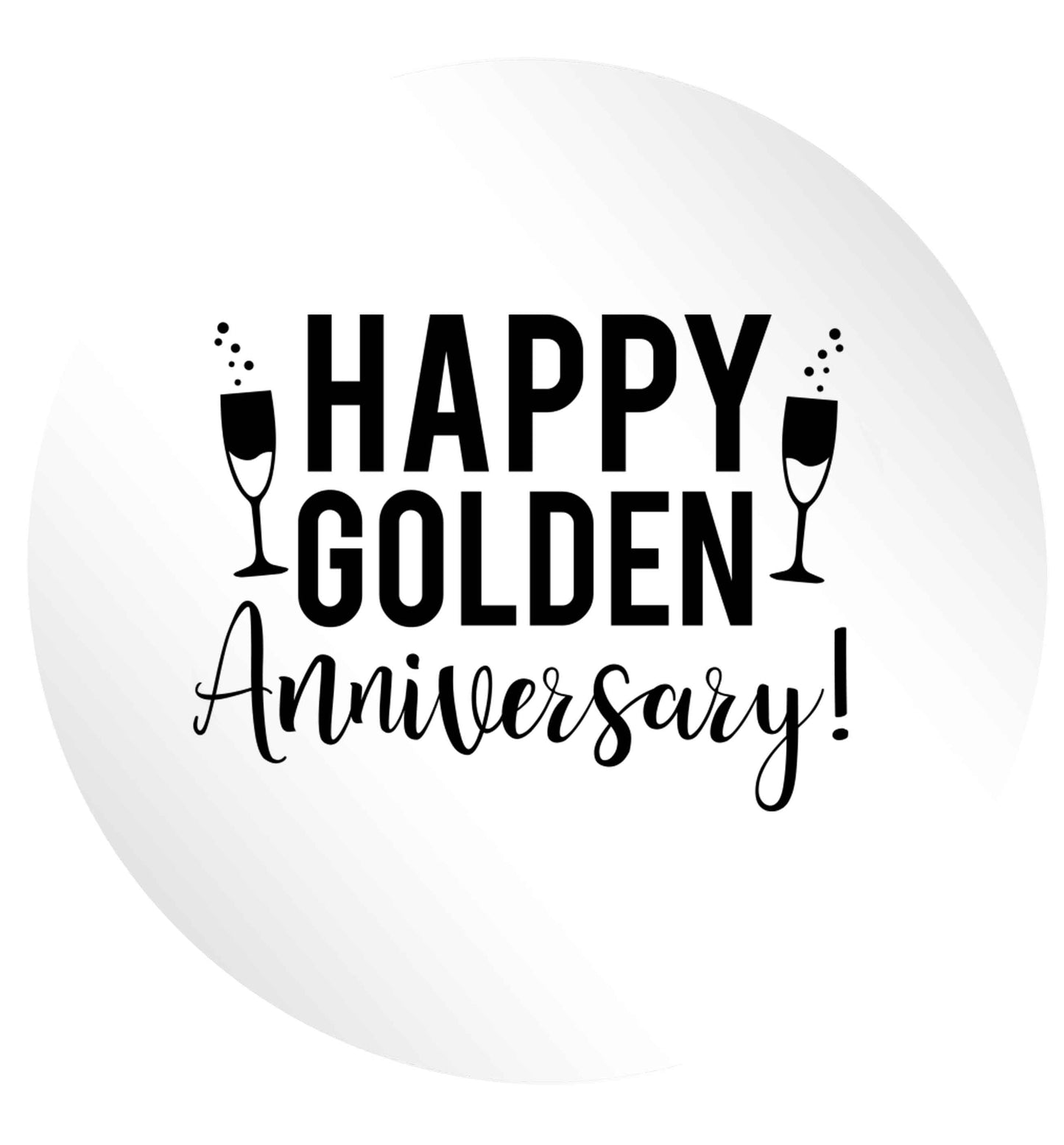 Happy golden anniversary! 24 @ 45mm matt circle stickers