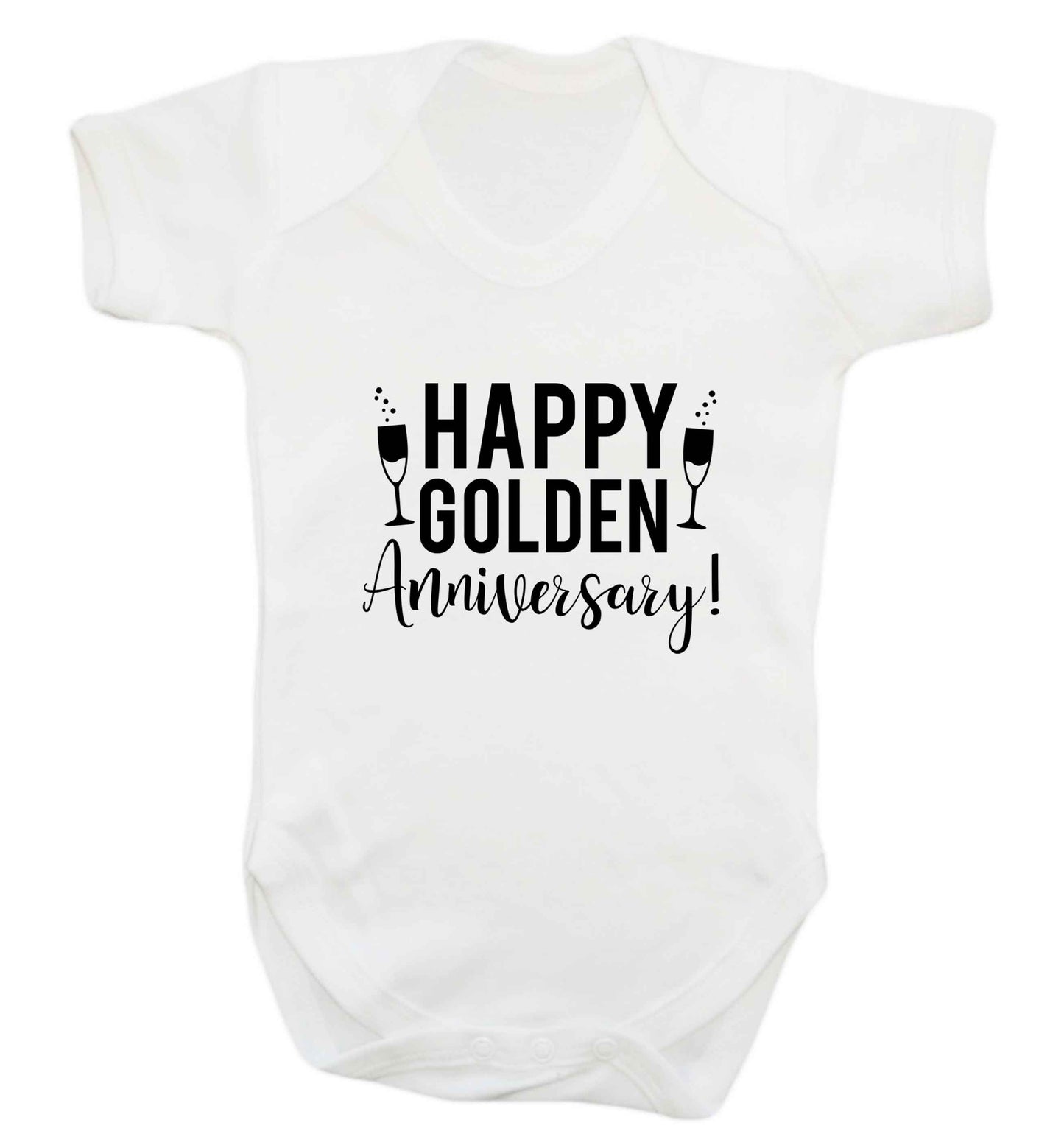 Happy golden anniversary! baby vest white 18-24 months