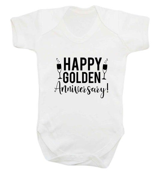 Happy golden anniversary! baby vest white 18-24 months