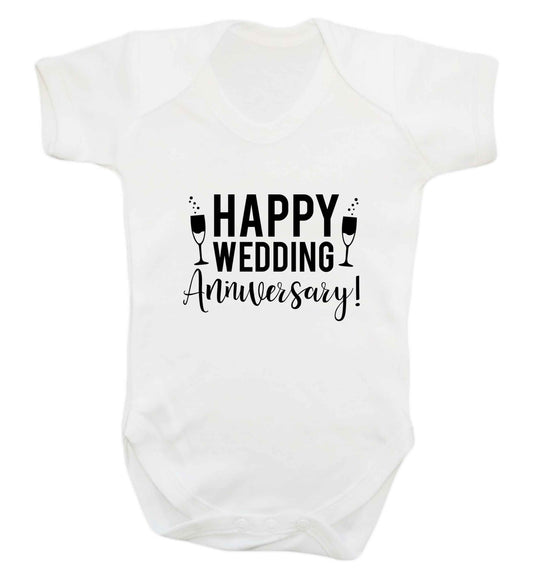 Happy wedding anniversary! baby vest white 18-24 months