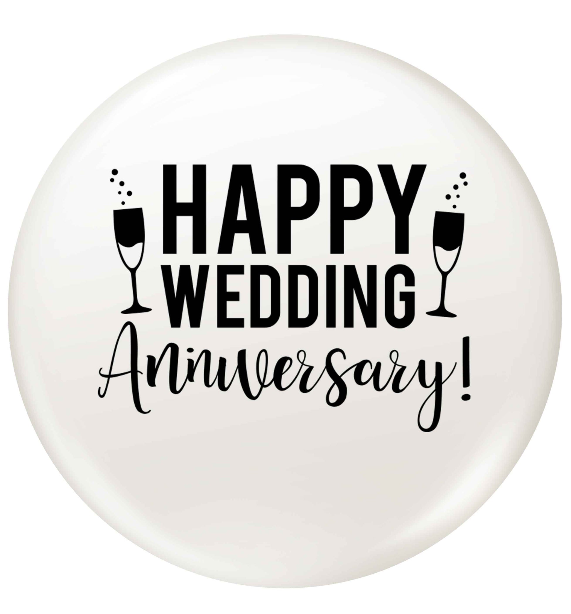 Happy wedding anniversary! small 25mm Pin badge