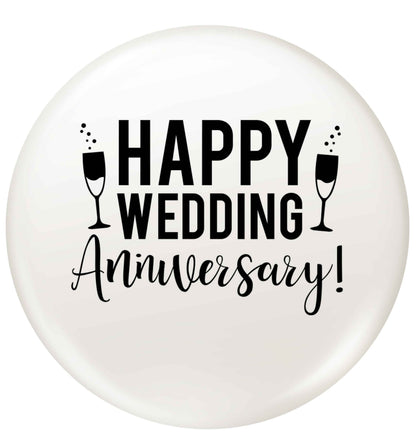Happy wedding anniversary! small 25mm Pin badge