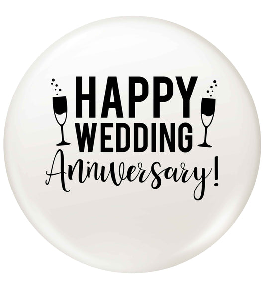 Happy wedding anniversary! small 25mm Pin badge