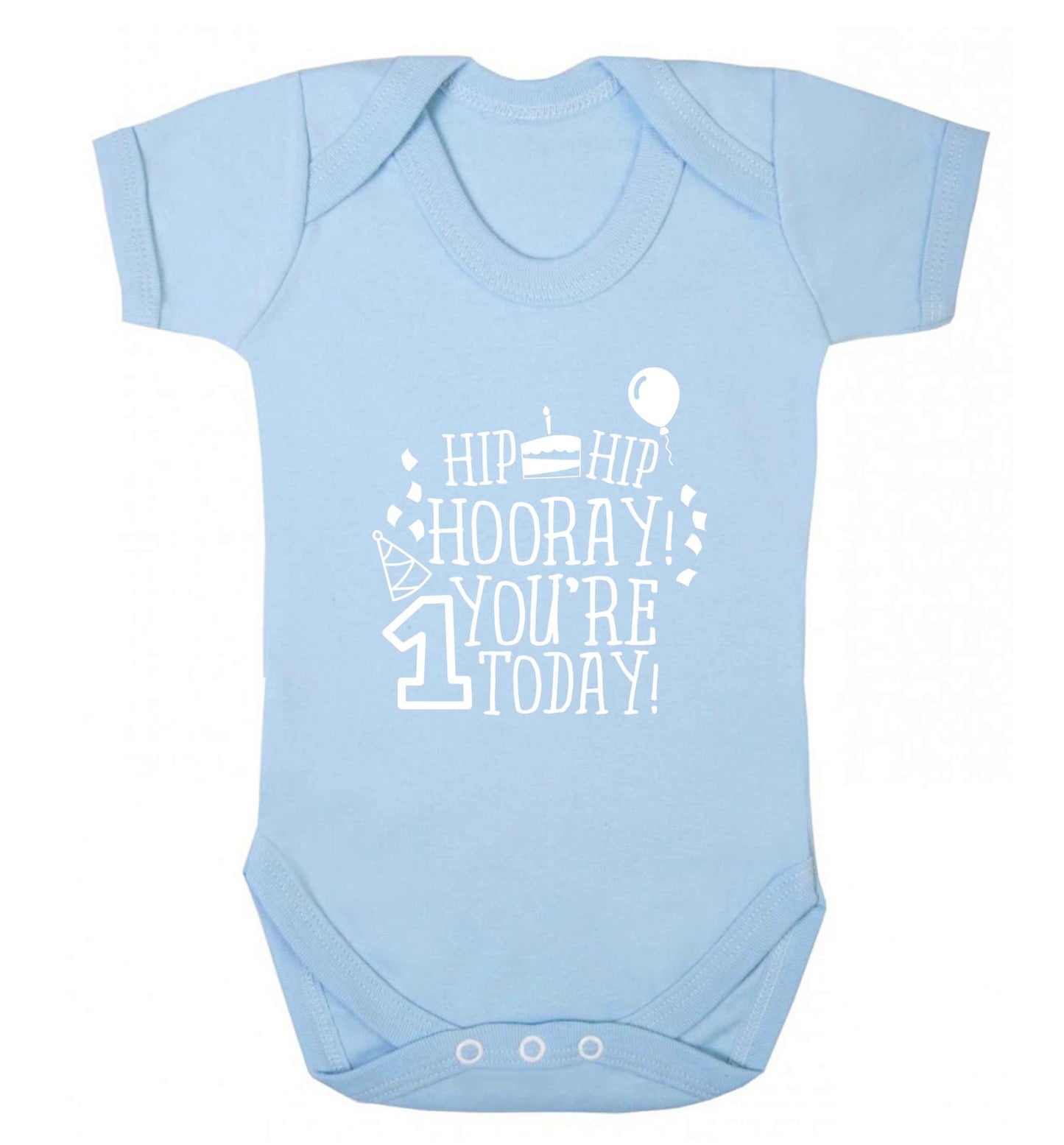 You're one today baby vest pale blue 18-24 months