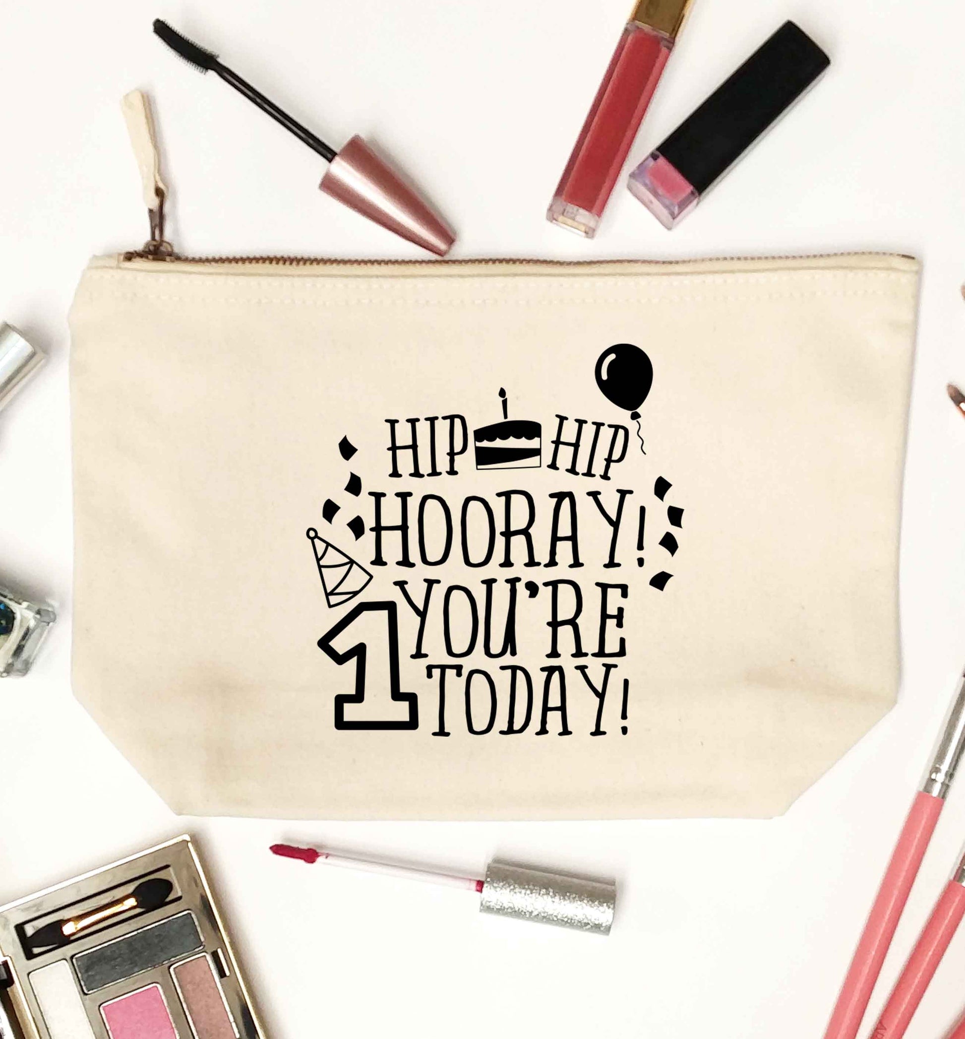 You're one today natural makeup bag
