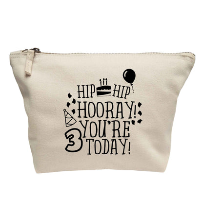 Hip hip hooray you're 3 today! | Makeup / wash bag