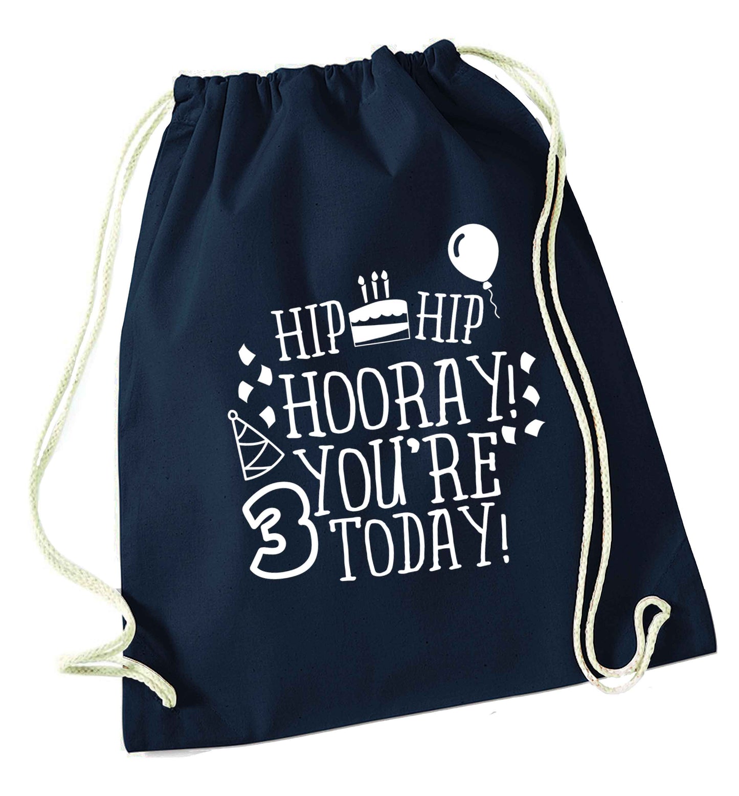You're 3 Todaynavy drawstring bag