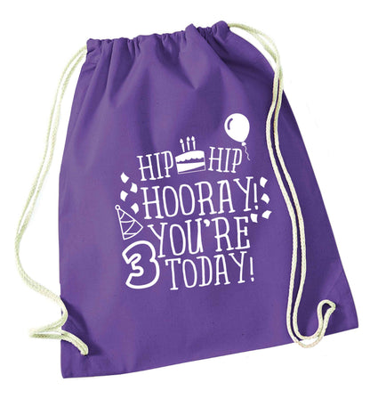 You're 3 Todaypurple drawstring bag