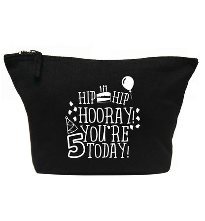 Hip hip hooray you're five today! | Makeup / wash bag