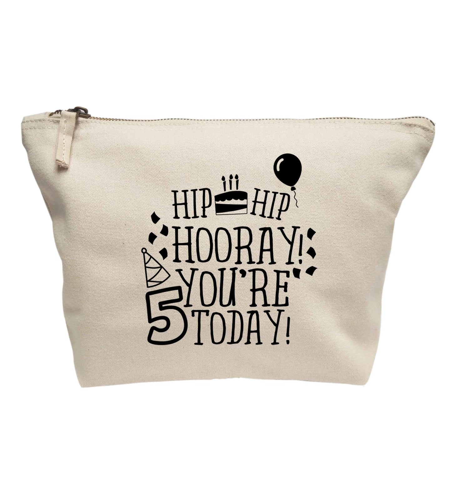 Hip hip hooray you're five today! | Makeup / wash bag