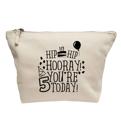 Hip hip hooray you're five today! | Makeup / wash bag