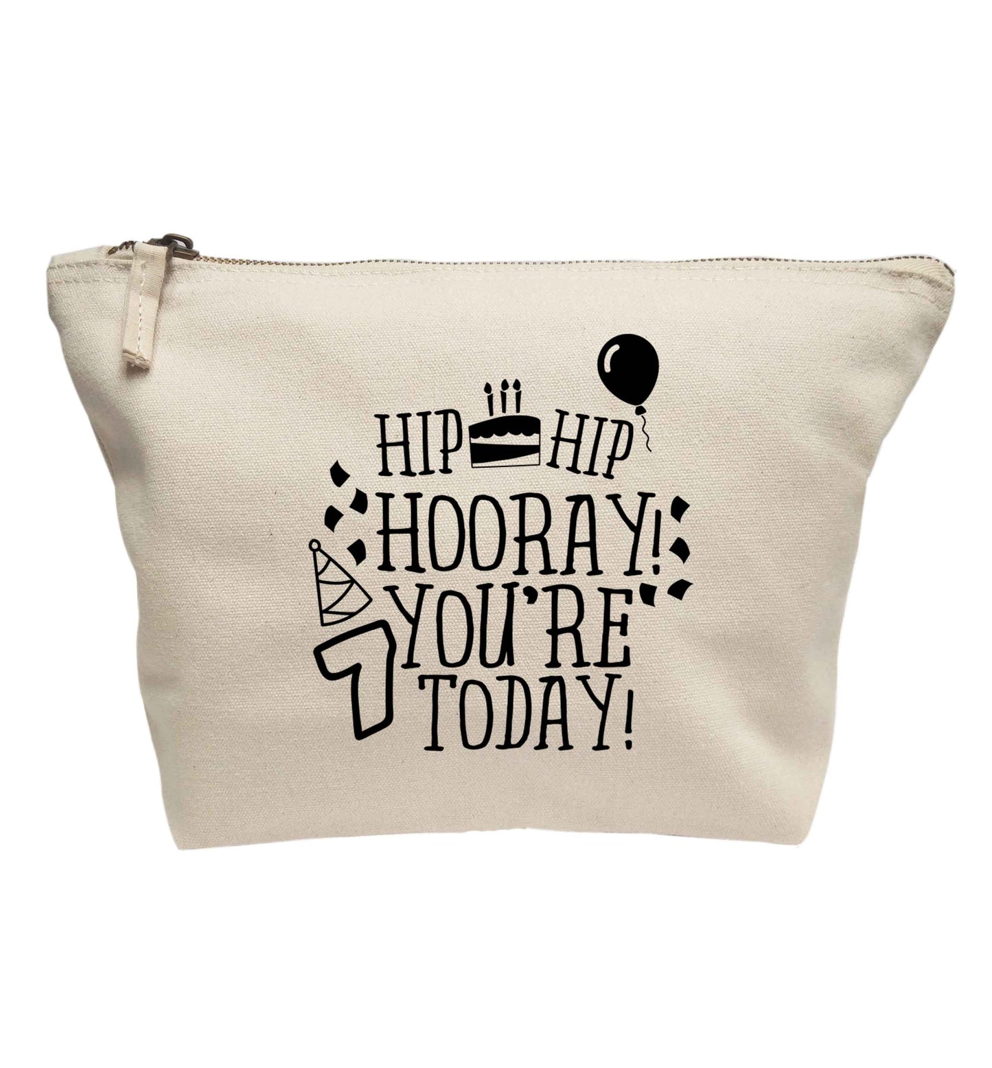 Hip hip hooray you're seven today! | Makeup / wash bag