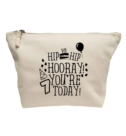 Hip hip hooray you're seven today! | Makeup / wash bag