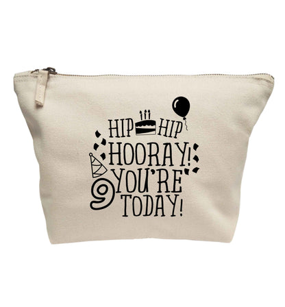 Hip hip hooray you're 9 today! | Makeup / wash bag