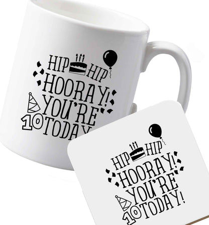 10 oz Ceramic mug and coaster Favourite Type Pan Pancake both sides