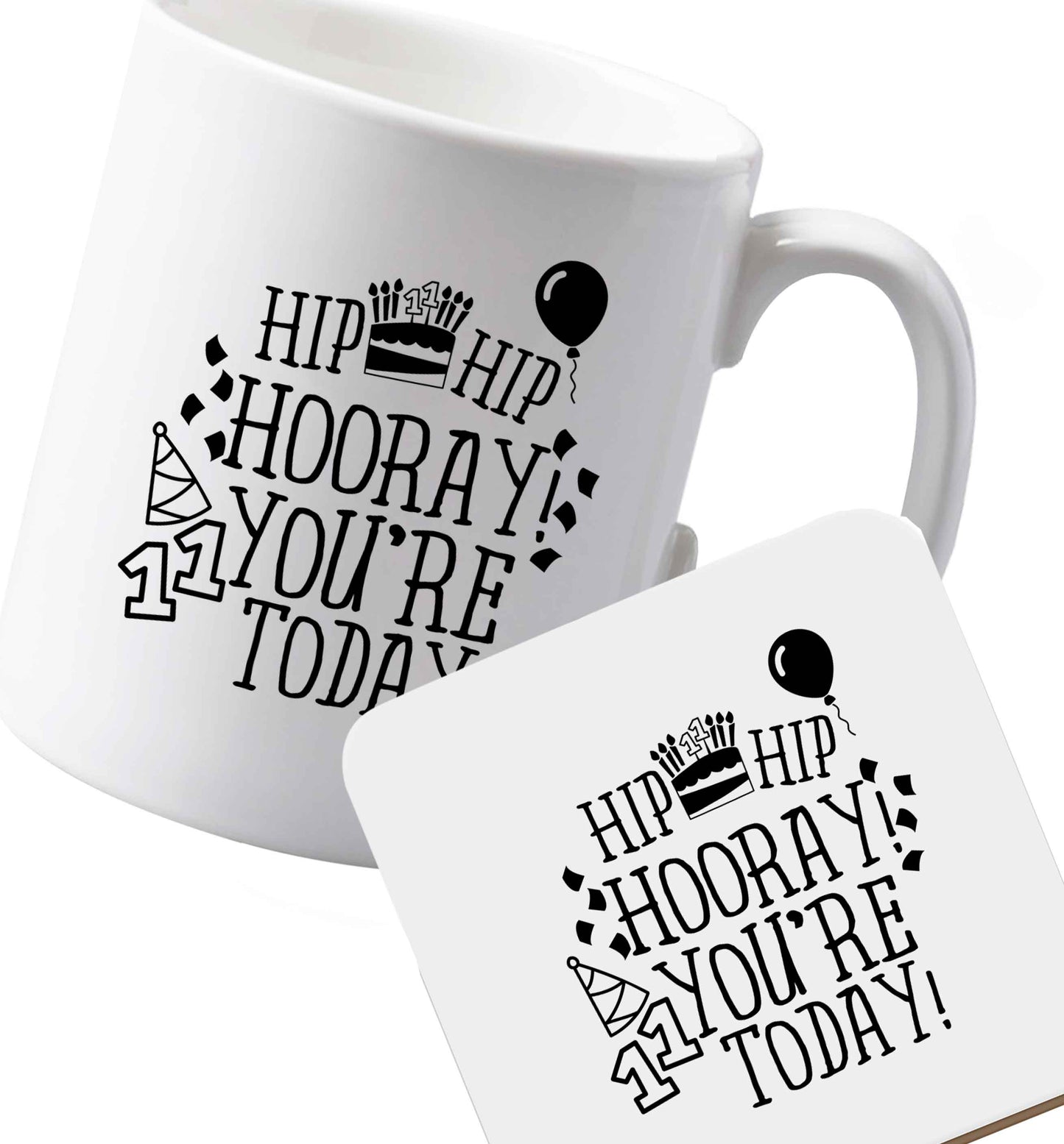 10 oz Ceramic mug and coaster Favourite Type Pan Pancake both sides