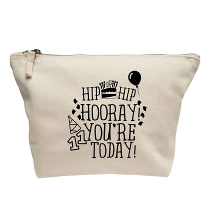 Hip hip hooray I you're eleven today! | Makeup / wash bag