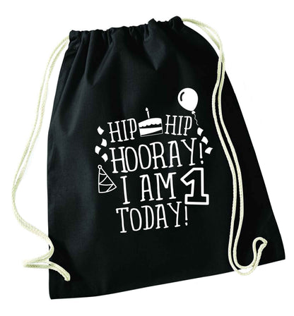 You're 2 Today black drawstring bag