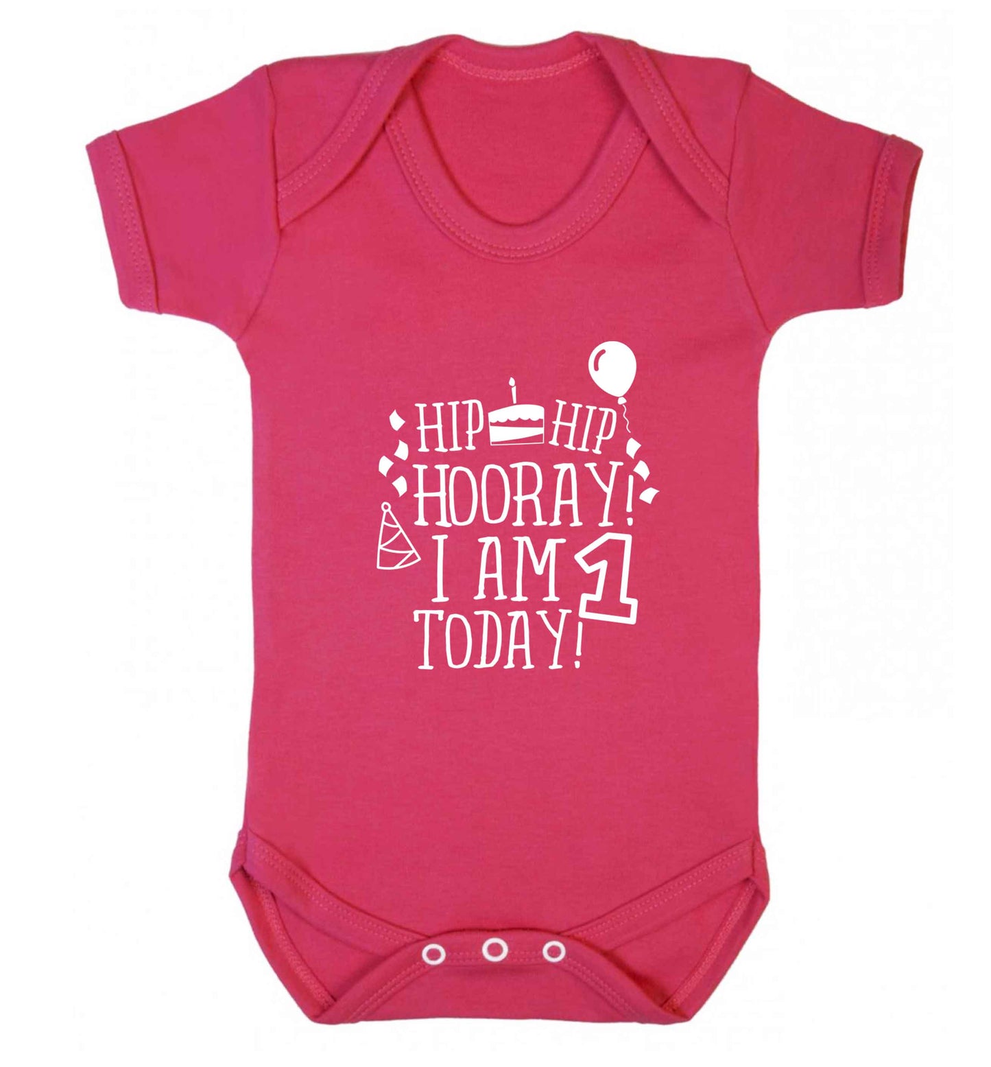 You're 2 Today baby vest dark pink 18-24 months