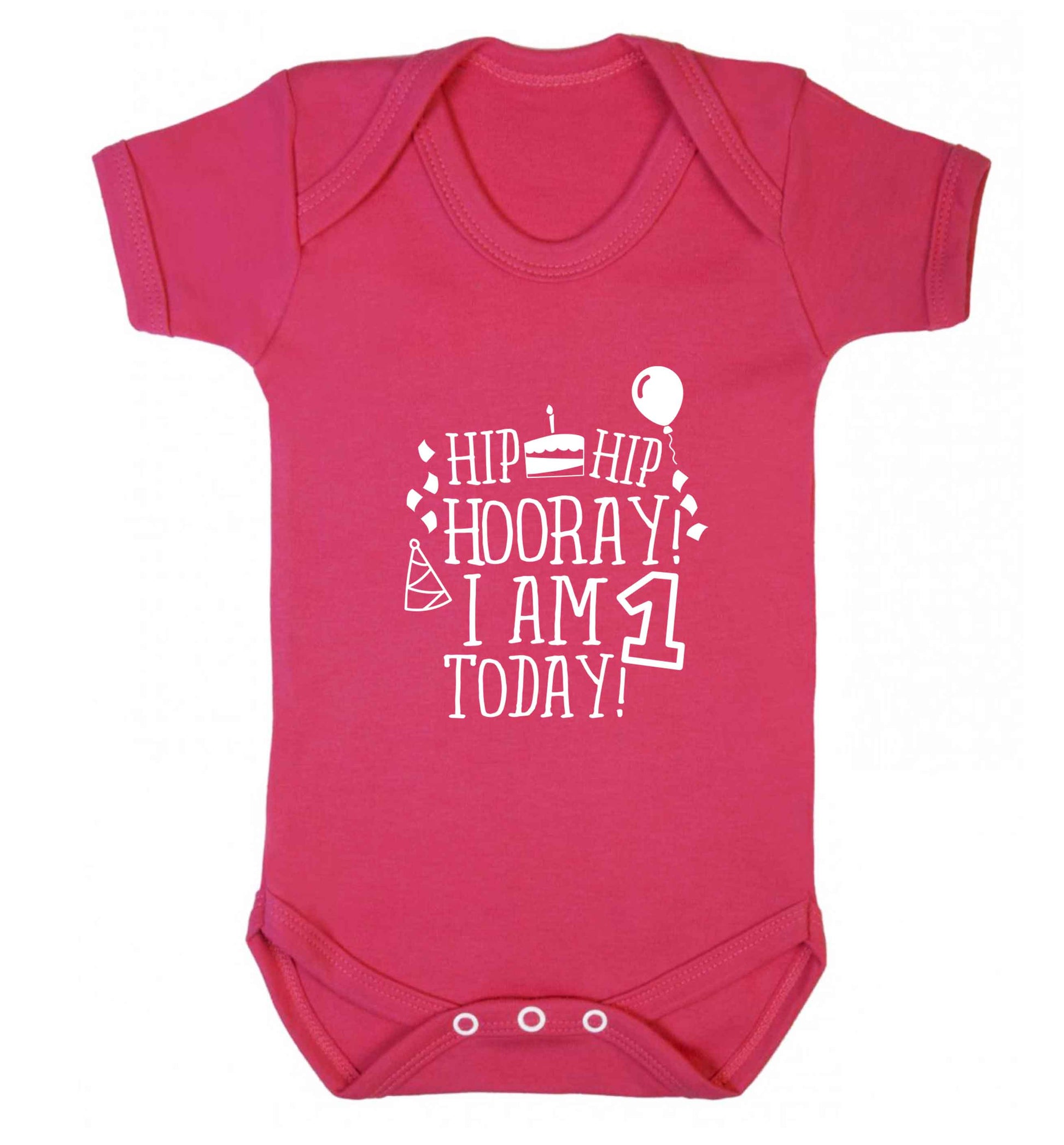 You're 2 Today baby vest dark pink 18-24 months