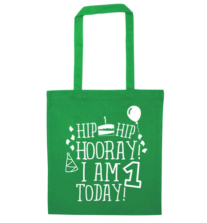 You're 2 Today green tote bag