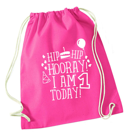 You're 2 Today pink drawstring bag