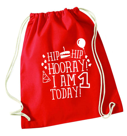 You're 2 Today red drawstring bag