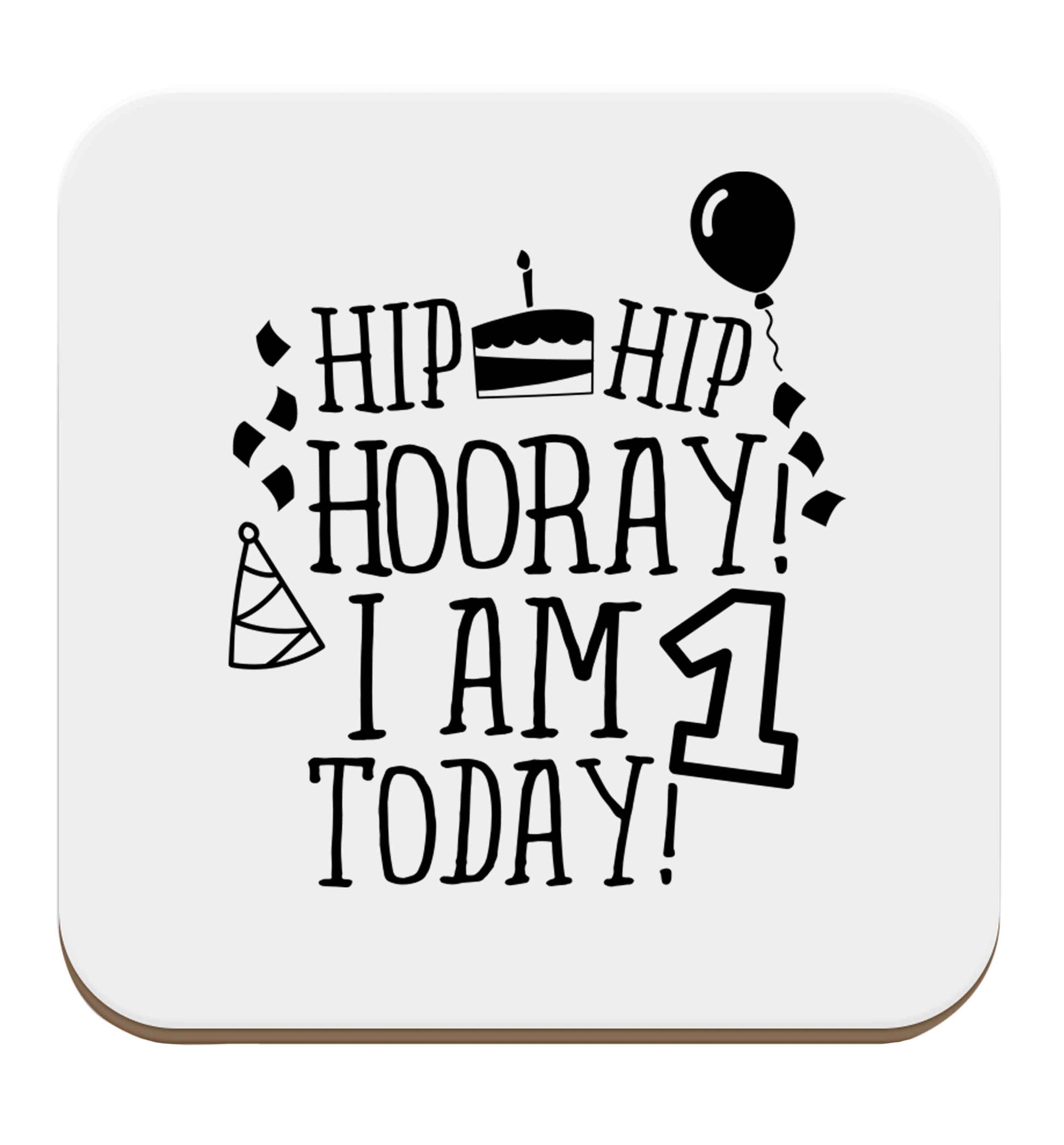 I am One Today set of four coasters
