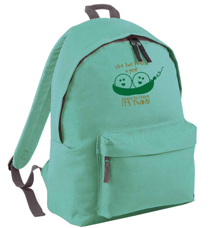 Like two peas in a pod! Congratulations it's twins! mint adults backpack
