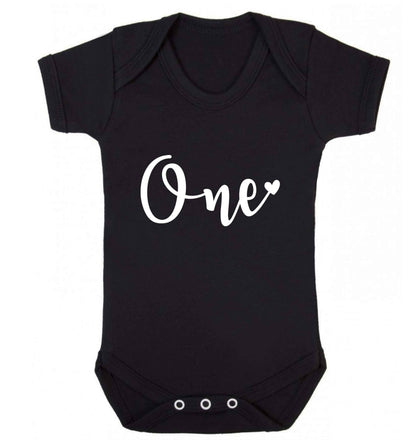 One baby vest black 18-24 months