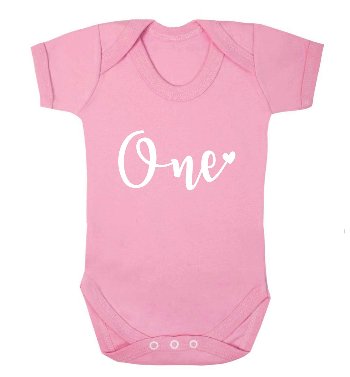 One baby vest pale pink 18-24 months