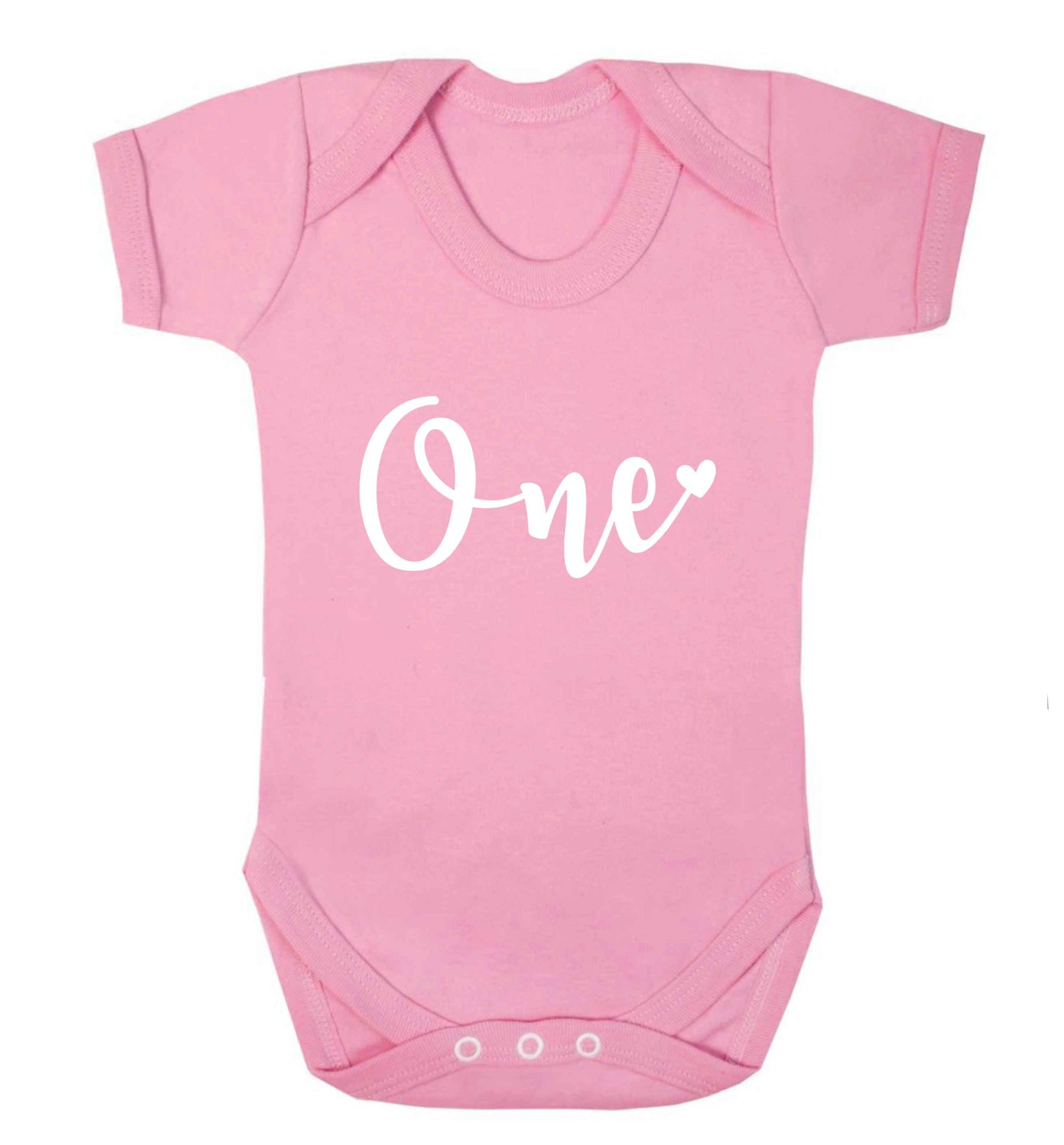 One baby vest pale pink 18-24 months