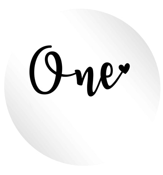 One 24 @ 45mm matt circle stickers