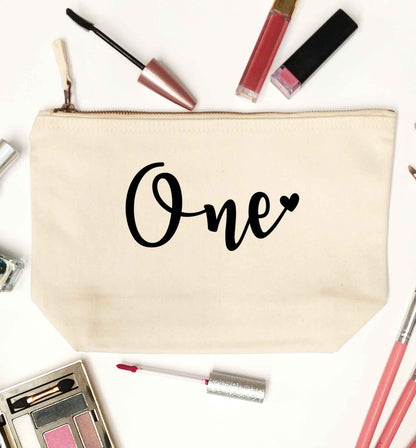 One natural makeup bag
