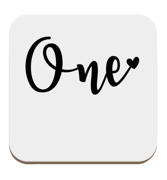 One set of four coasters