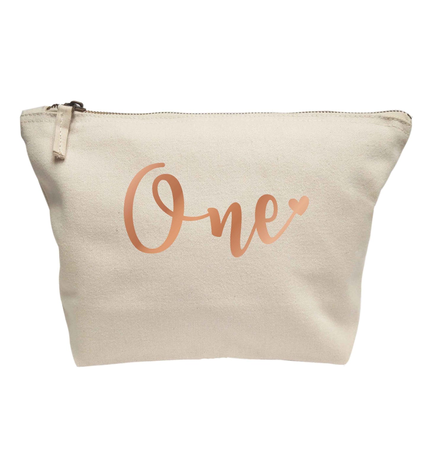 Rose Gold One | Makeup / wash bag