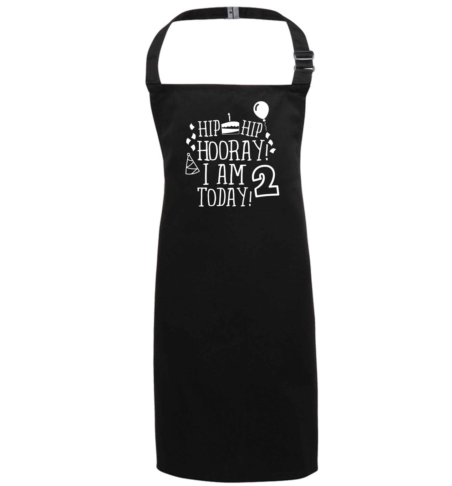 I'm 2 Today black apron 7-10 years