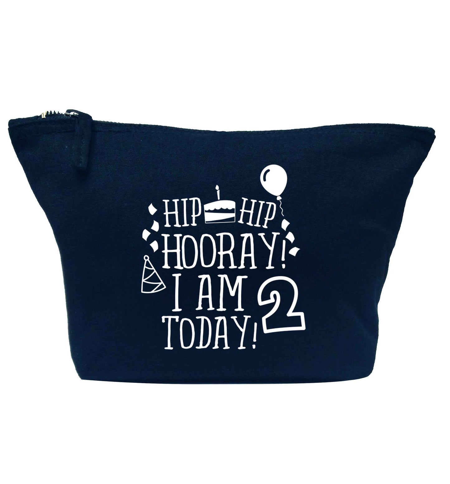 I'm 2 Today navy makeup bag