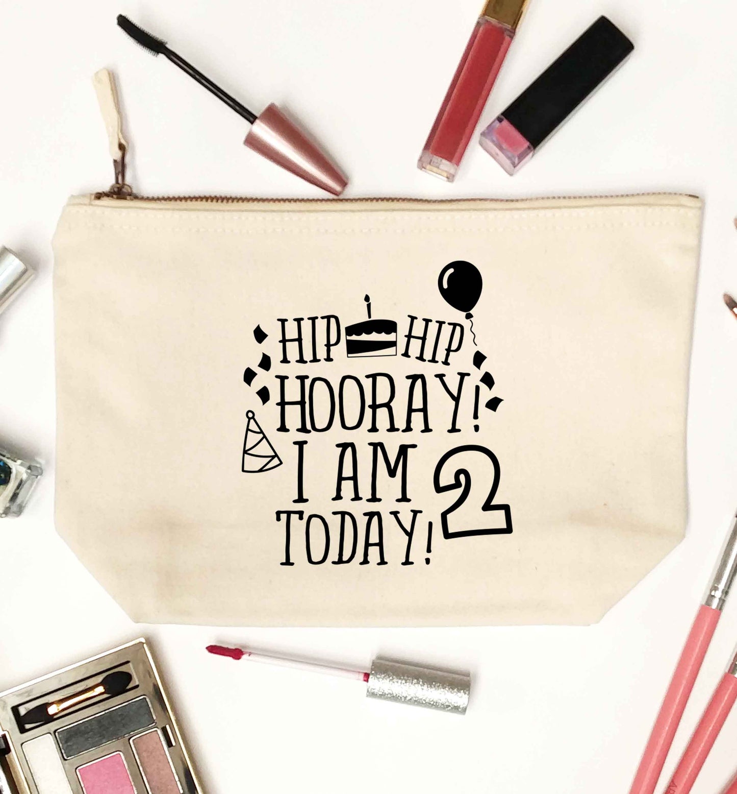 I'm 2 Today natural makeup bag