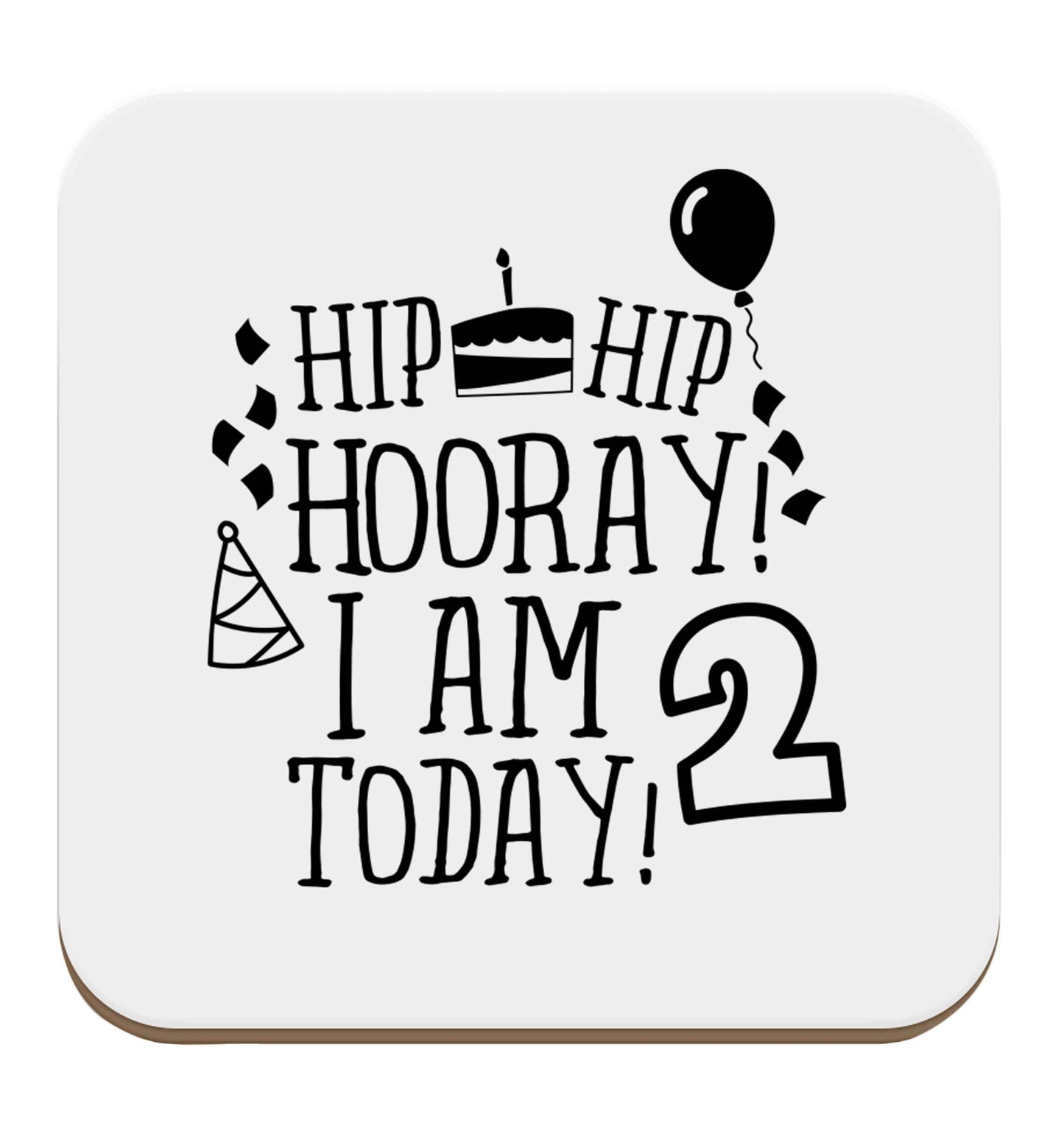 I'm 2 Today set of four coasters