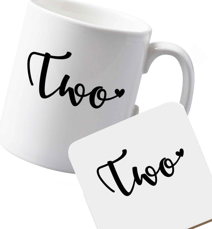 10 oz Ceramic mug and coaster Favourite Type Pan Pancake both sides