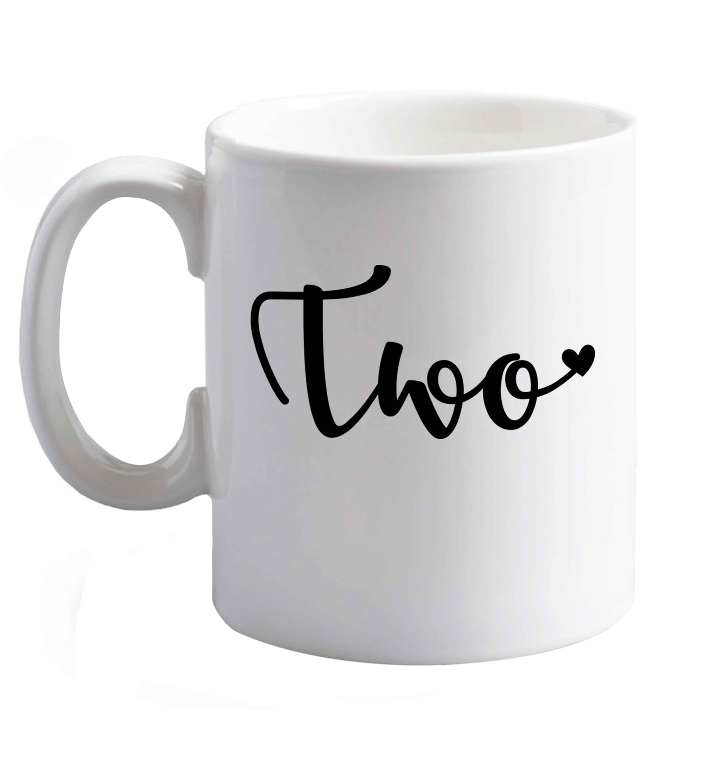 10 oz Favourite Type Pan Pancake ceramic mug right handed