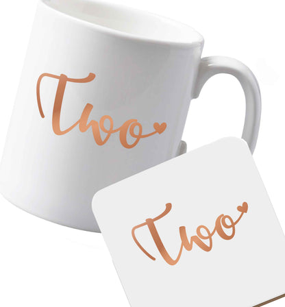 10 oz Ceramic mug and coaster Favourite Type Pan Pancake both sides