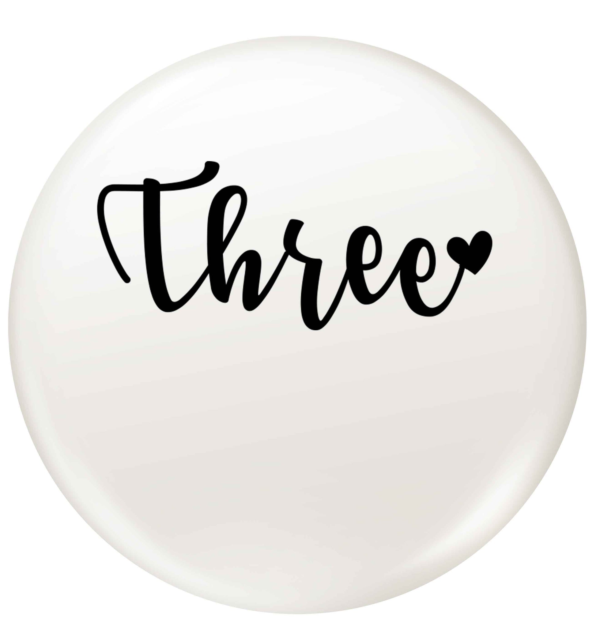 Two and Heart small 25mm Pin badge