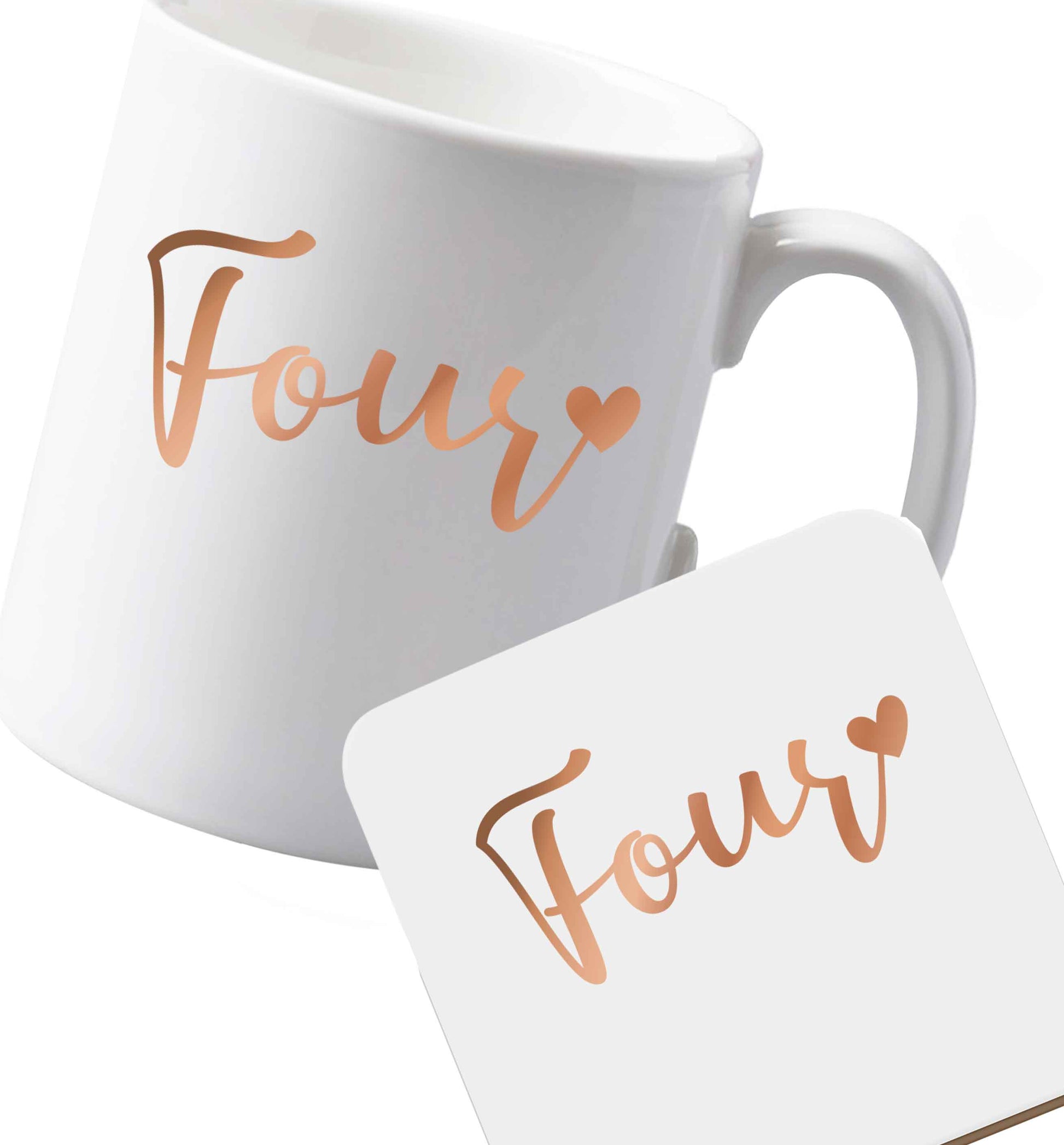 10 oz Ceramic mug and coaster Favourite Type Pan Pancake both sides