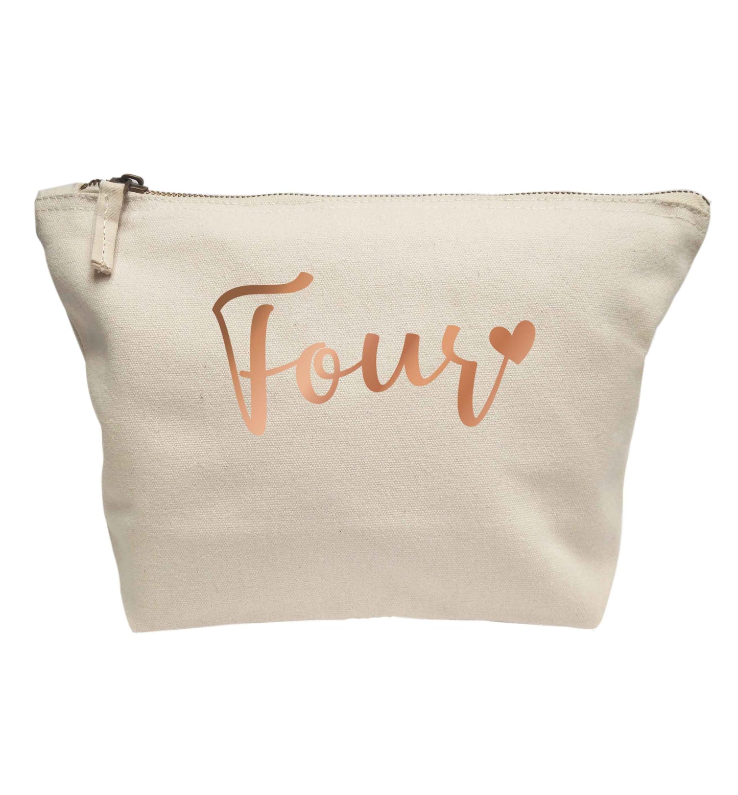Four rose gold | Makeup / wash bag