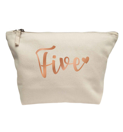 Five rose gold | Makeup / wash bag